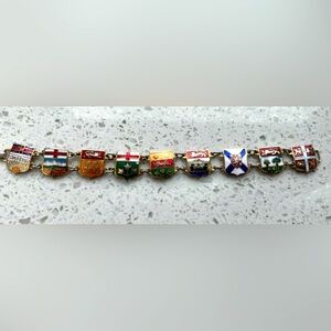 1950’s era Canadian Provincial Shields Charm Bracelet